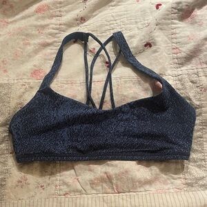 Lululemon Women's Blue Strappy Sports Bra